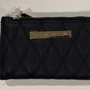 H by Halston Black Quilted Wallet